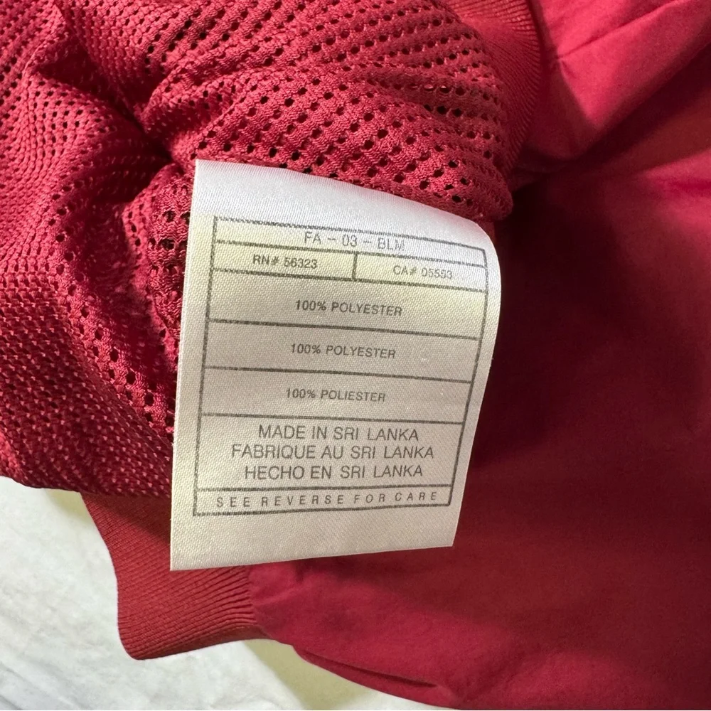 Nike Alabama Crimson Tide Clima-Fit Jacket L Red‎ Full Zip Windbreaker NCAA
